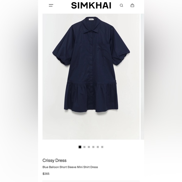 Jonathan Simkhai Navy Mini Dress - Picture 5 of 5